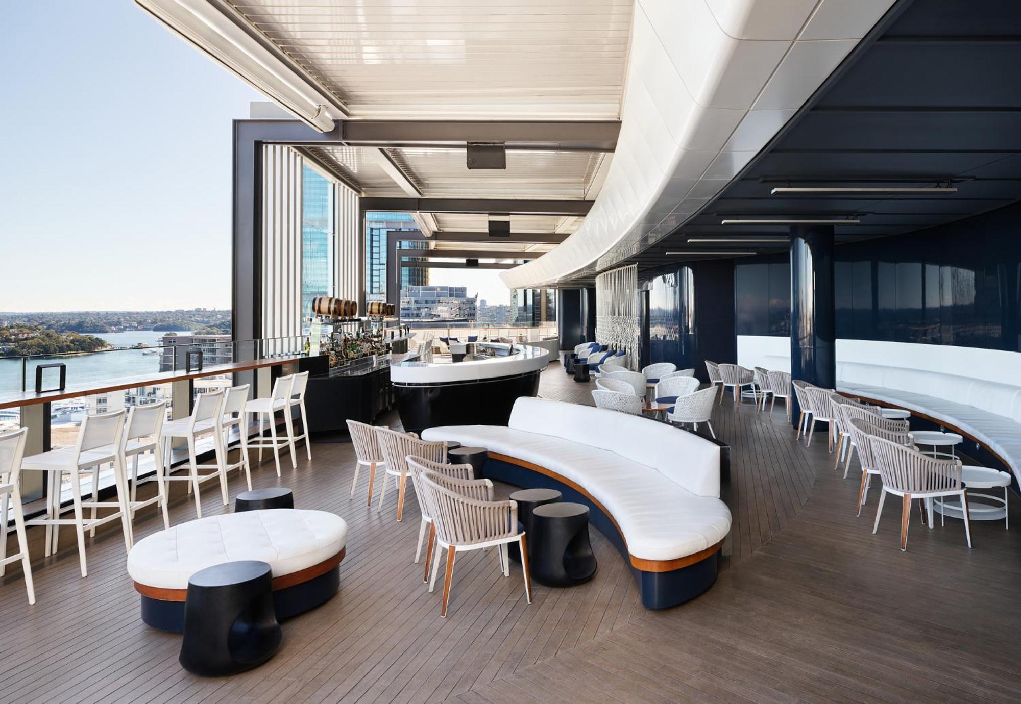Hyatt Regency Sydney Hotel Eksteriør billede The rooftop bar at the Hotel